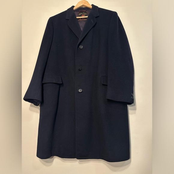 1950s Golden Lancer Black Cashmere Coat - Picture 6 of 8